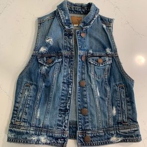 American Eagle Denim Vest